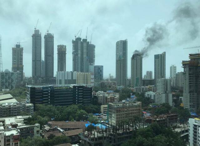 No one was reported injured in the fire, fire brigade sources said. Photo: Twitter