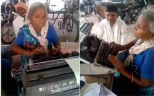 Watch: This 72-year-old lady who types documents on a typewriter for living is inspiring one and all