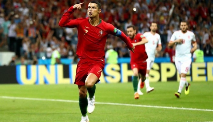 Watch: Cristiano Ronaldo scores 'record' hat-trick against Spain Watch: Cristiano Ronaldo scores 'record' hat-trick against Spain