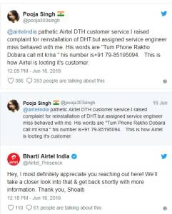 Woman refuses service from Airtel's Muslim customer care executive; Twitter lashes out