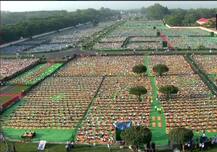 IN PICS: PM Modi performs Yoga with thousands of enthusiasts; Baba Ramdev, Vasundhara Raje lead celebrations in Rajasthan