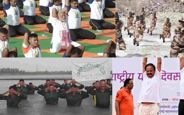 From cold desert of Ladakh to INS Jamuna in Kochi: Yoga Day celebrated with full fervour From cold desert of Ladakh to INS Jamuna in Kochi: Yoga Day celebrated with full fervour