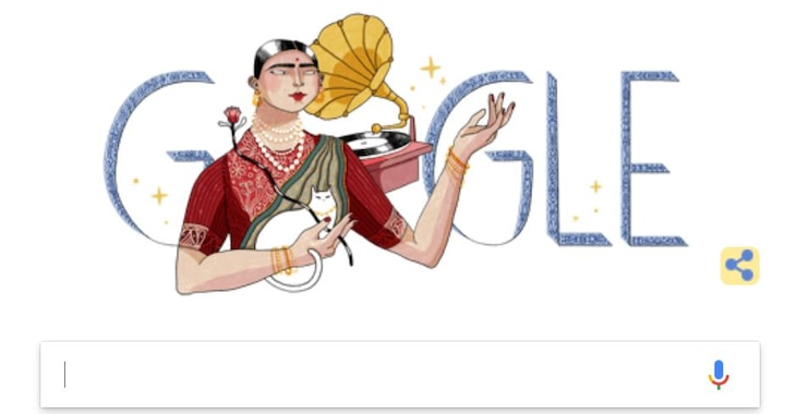 Google celebrates India's 1st recording artist's 145th birth anniversary Google celebrates India's 1st recording artist's 145th birth anniversary