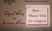 VIRAL SACH: Truth behind wedding card campaigning for Congress