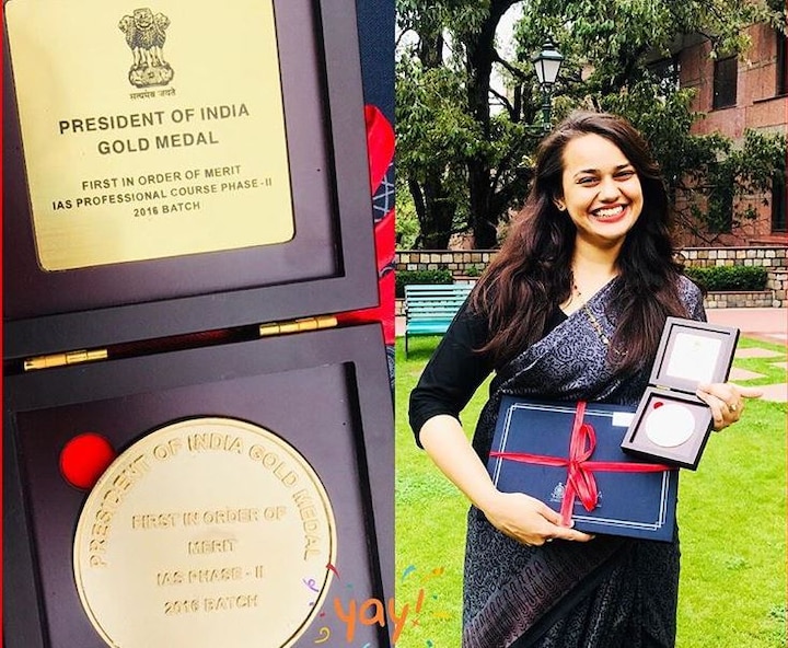 Tina Dabi tops again! IAS topper conferred with President’s Gold Medal Tina Dabi tops again! IAS topper conferred with President’s Gold Medal