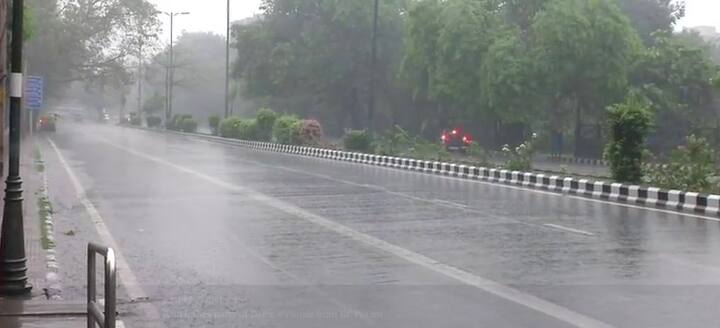 Rains lashed several parts of the national capital and the NCR region on Wednesday and the weather took a pleasant turn. (ANI)