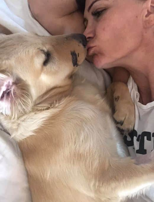 The brave pup got bitten by the snake in the process. He was immediately rushed to an animal hospital where he was treated for poison./ Image: Facebook (Paula Godwin)