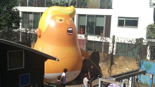 Giant 'Trump Baby' to fly over London during US president visit Giant 'Trump Baby' to fly over London during US president visit