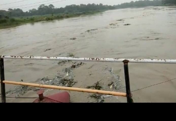 Roads were drowned as heavy rain lashed Bihar. (Video grab: ABP Live) 