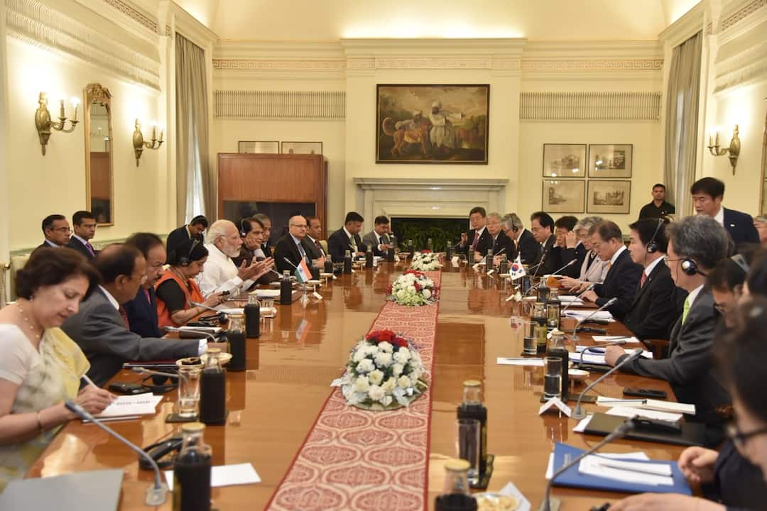 PM Modi holds talks with South Korean President PM Modi holds talks with South Korean President