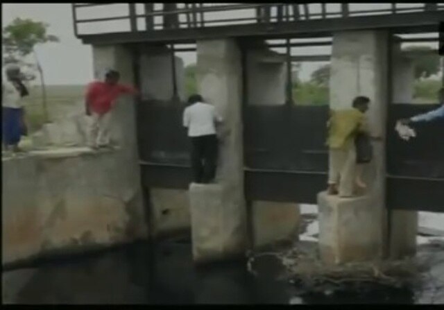 Shocking video: Students risk lives as they cross bridge which was broken 2 months ago Shocking video: Students risk lives as they cross bridge which was broken 2 months ago