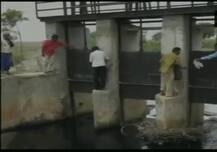 Shocking video: Students risk lives as they cross bridge which was broken 2 months ago