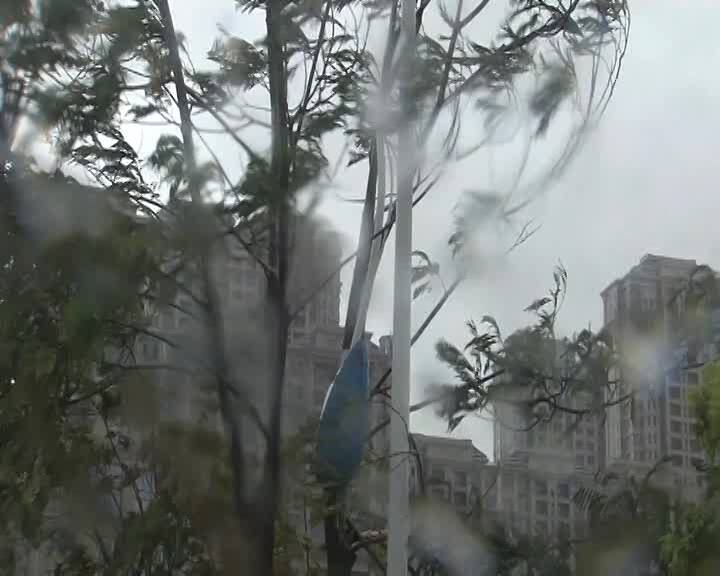 The typhoon destroyed a seaside road in Dayu Town, in east China's Zhejiang Province, and damaged local residential buildings. Image Courtesy: AP