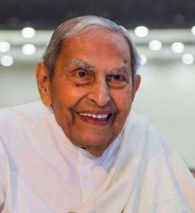 Dada J. P. Vaswani also known as Dada Vaswani - was born on 2nd August 1918 in Hyderabad, Sindh (now in Pakistan) to Krishnadevi and Pahlajrai Vaswani and was one of seven siblings: three sisters and four brothers. Photo Courtesy: Sadhu Vaswani Mission on Facebook