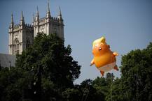 IN PICS: A giant \'Trump Baby\' balloon floats in London sky and here is why