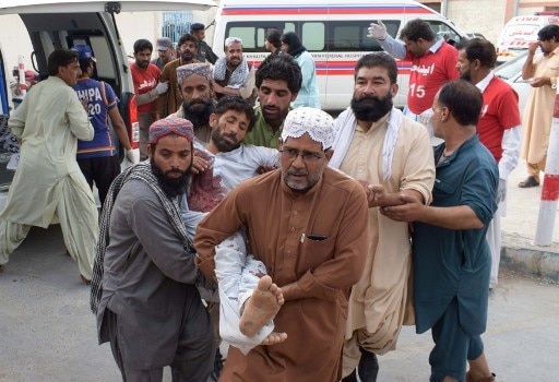 Pakistan: Candidate among 33 killed in twin blasts targeting election rallies  Pakistan: Candidate among 33 killed in twin blasts targeting election rallies