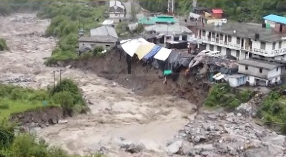 Bridge to Yamunotri Dham gets swept away following cloudburst