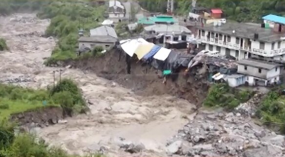 Bridge to Yamunotri Dham gets swept away following cloudburst Bridge to Yamunotri Dham gets swept away following cloudburst