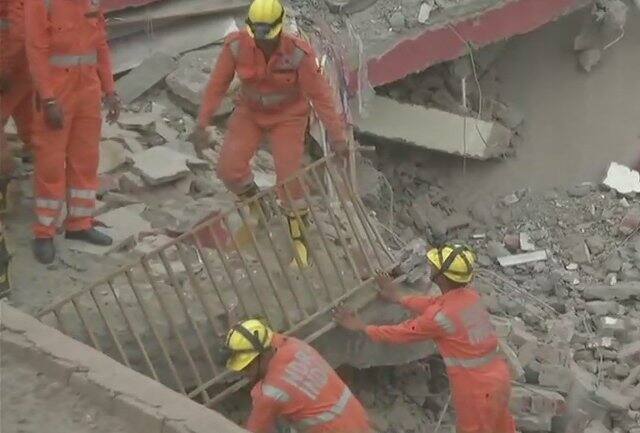 12 ambulances are present at the spot and all the hospitals nearby have been alerted. Dog squads are also present on the spot/ ANI image