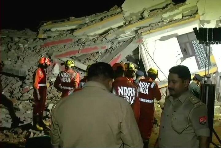 Locals have told us that the building that collapsed was constructed 2 years ago & many flats in it were not occupied