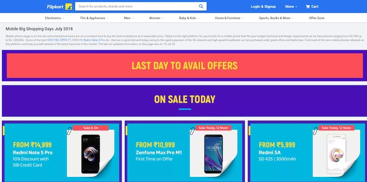 Missed Amazon Prime Day sale? Grab best smartphone deals on last day of Flipkart Big Shopping Days sale Missed Amazon Prime Day sale? Grab best smartphone deals on last day of Flipkart Big Shopping Days sale