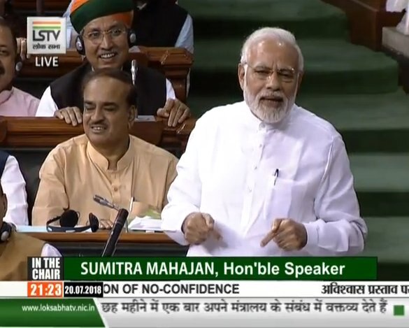 No-Confidence Motion Live Updates and latest news on Parliament Monsoon Session No-confidence motion: Narendra Modi govt comfortably wins trust vote 325-126