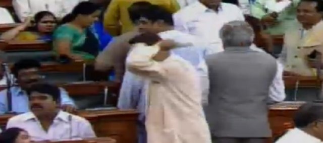 BJD walks out as LS begins debate on no trust motion against Modi government BJD walks out as LS begins debate on no trust motion against Modi government