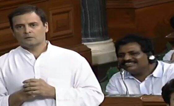 He sarcastically credits BJP for helping him realize what congress & hinduism stand for and what being an Indian means .He ended his speech talking about the hatred BJP may have for him, even directly addressing his infamous mockery as ‘Pappu’ and that he will dissolve all that into the spirit of congress.(Image Courtesy: ANI) 