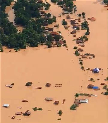 Communist Laos is criss-crossed by a vast network of rivers and scores of dams are being built or planned in the impoverished and landlocked country, which exports most of its hydropower energy to neighbouring countries like Thailand. AFP PHOTO / ATTAPEU TODAY