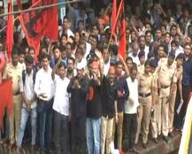 Pics: Maratha Reservation Stir Turns Violent; Trains, Buses Stopped And Expressway Blocked