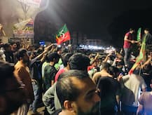 IN PICS: Imran Khan\'s PTI Supporters Celebrates As Party Heads Towards Victory in Pak Election