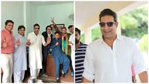 IN PICS: Former cricketer Wasim Akram visits Imran Khan\'s residence to congratulate \'Kaptaan\'