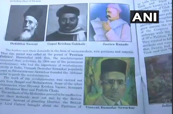 Nehru's pic replaced by Savarkar's in Goa textbooks: NSUI Nehru's pic replaced by Savarkar's in Goa textbooks: NSUI