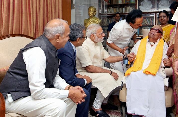 PM Modi enquires about Karunanidhi's health, offers assistance PM Modi enquires about Karunanidhi's health, offers assistance