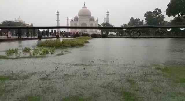 Monsoon rains have also been reported in many parts of Agra and Mathura(ABP News Grab)