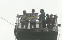 Man climbs tower in Delhi to demand special status for Andhra Pradesh
