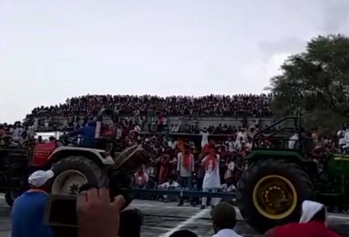 Sri Ganganagar: Several injured as tin shed collapses during tractor drag race competition Sri Ganganagar: Tin shed collapses during tractor race competition, 15 injured