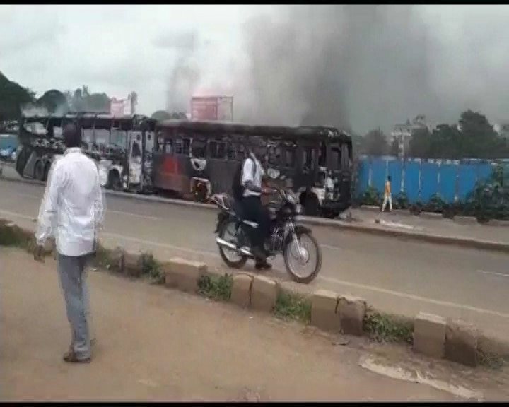 Maratha reservation: Protesters torch buses, attack vehicles on Pune-Nashik highway