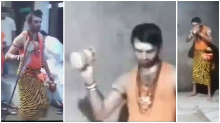 Watch Video: Tej Pratap Yadav dresses up as Lord Shiva, performs puja Watch Video: Tej Pratap Yadav dresses up as Lord Shiva, performs puja