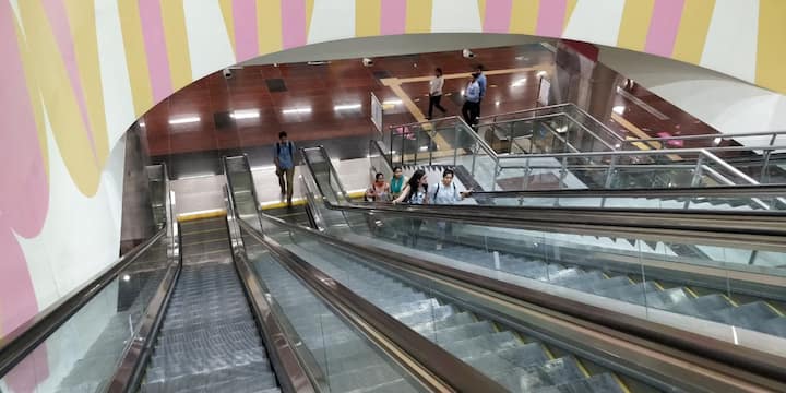 Delhi Metro Pink Line: The Durgabai Deshmukh South Campus-Lajpat Nagar section will help metro commuters to save time as it will reduce travel time between many locations significantly. (Twitter/DelhiMetroNCR)