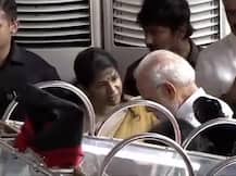 IN PICTURES: PM Modi pays last tributes to DMK President M.Karunanidhi at Rajaji Hall, Chennai