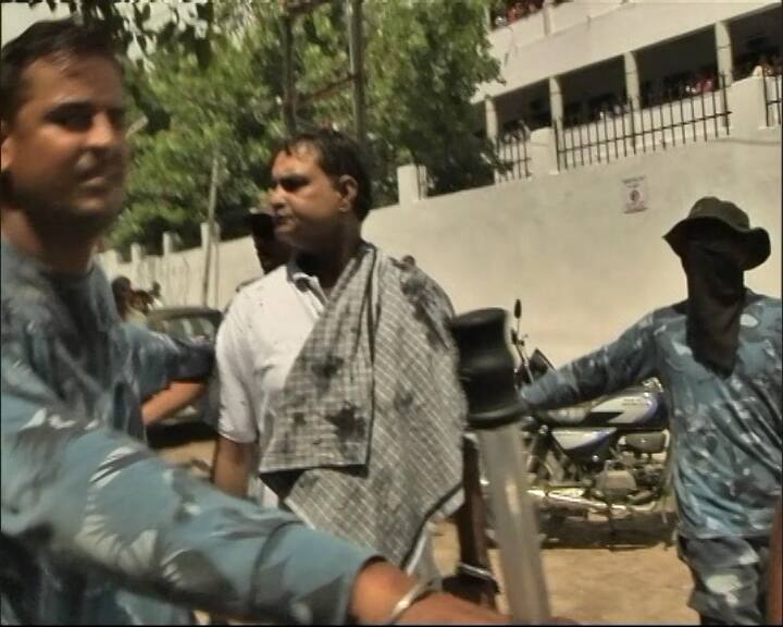 It is said that the woman who threw ink at Thakur was previously seen at Papu Yadav’s rally. (ABP News Image)