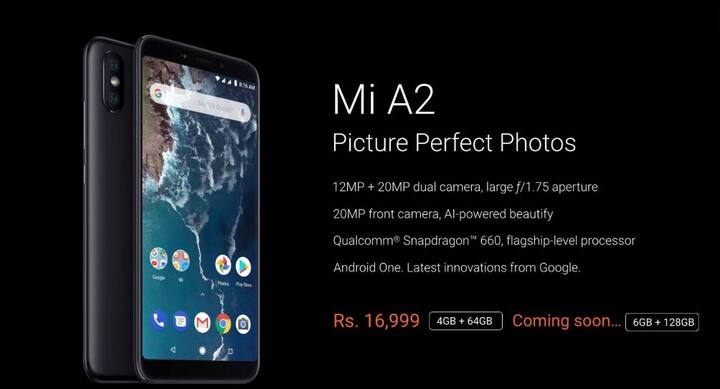 Xiaomi Mi A2 Price in India: The company has officially launched the device in India for a price of Rs 16,999. Being the successor to last year’s Mi A1, Mi A2 has now come up with improved camera quality, better design and a bigger display. (Facebook/XiaomiIndia)