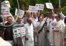 PICTURES: Opposition united against Rafale deal; hold protest outside parliament, demand JPC probe