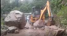In Pics: Chandigarh-Manali National Highway blocked for long hours after landslide
