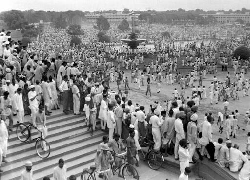 Over half a million people had poured in to watch the event at India Gate which led to the abandoning of the scheduled drill and march past.(Image: AFP /HO-Directorate of Public Relations)