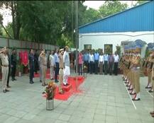 Independence Day: Home Minister Rajnath Singh unfurls tricolour at his residence