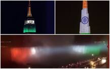 PICS: Empire State Building, Niagara falls, Burj Khalifa lit-up in Tricolour to mark India\'s Independence Day