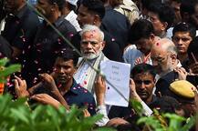 See Pics: Emotional Scenes As PM Modi, Amit Shah Walk With Sea Of Mourners In Vajpayee\'s Last Journey