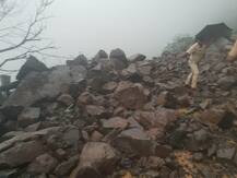 IN PICS: Landslide At Maharashtra-Ahmednagar Highway After Heavy Rainfall